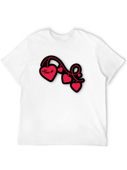Love Me Heart Vine Graphic Tee - Black
