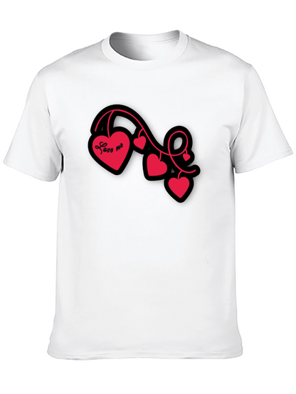 Love Me Heart Vine Graphic Tee - Black