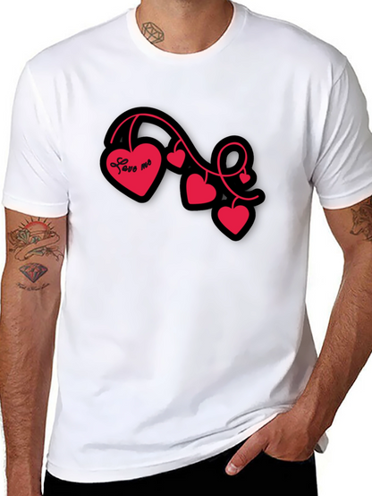 Love Me Heart Vine Graphic Tee - Black
