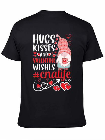 Hugs Kisses Valentine Gnome T-Shirt