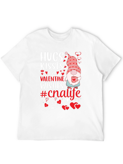 Hugs Kisses Valentine Gnome T-Shirt
