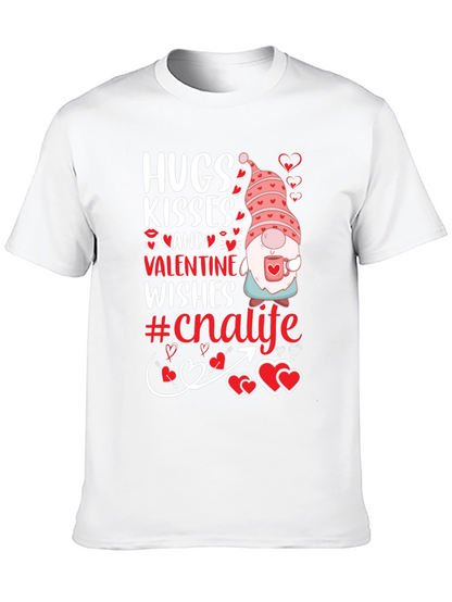 Hugs Kisses Valentine Gnome T-Shirt
