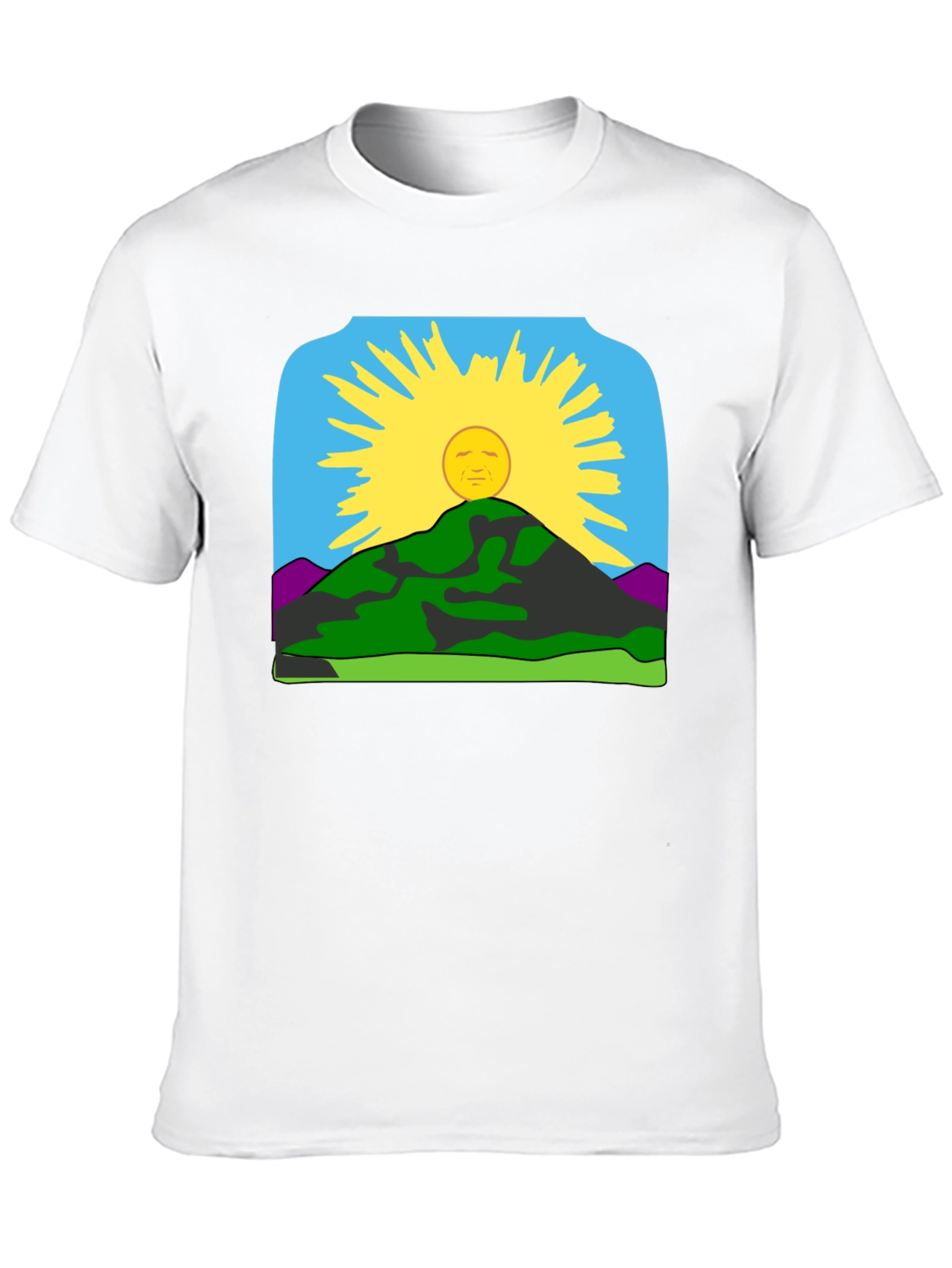 Sunrise Mountain Graphic Tee - Black Casual Shirt