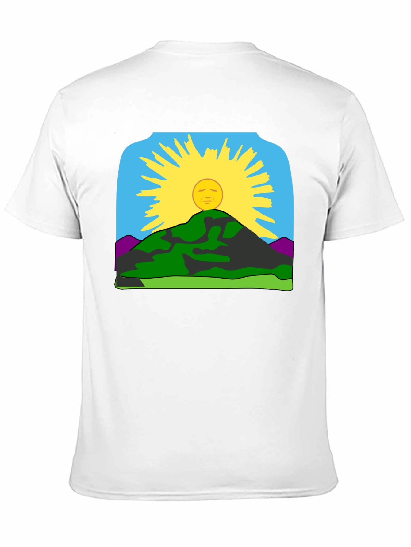 Sunrise Mountain Graphic Tee - Black Casual Shirt