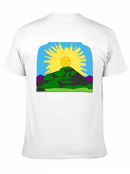 Sunrise Mountain Graphic Tee - Black Casual Shirt