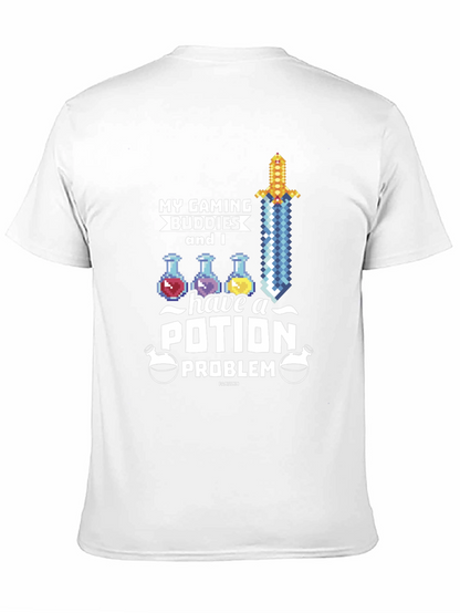 Gaming Buddies Potion Problem Black T-Shirt