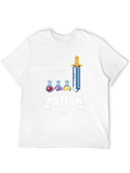 Gaming Buddies Potion Problem Black T-Shirt
