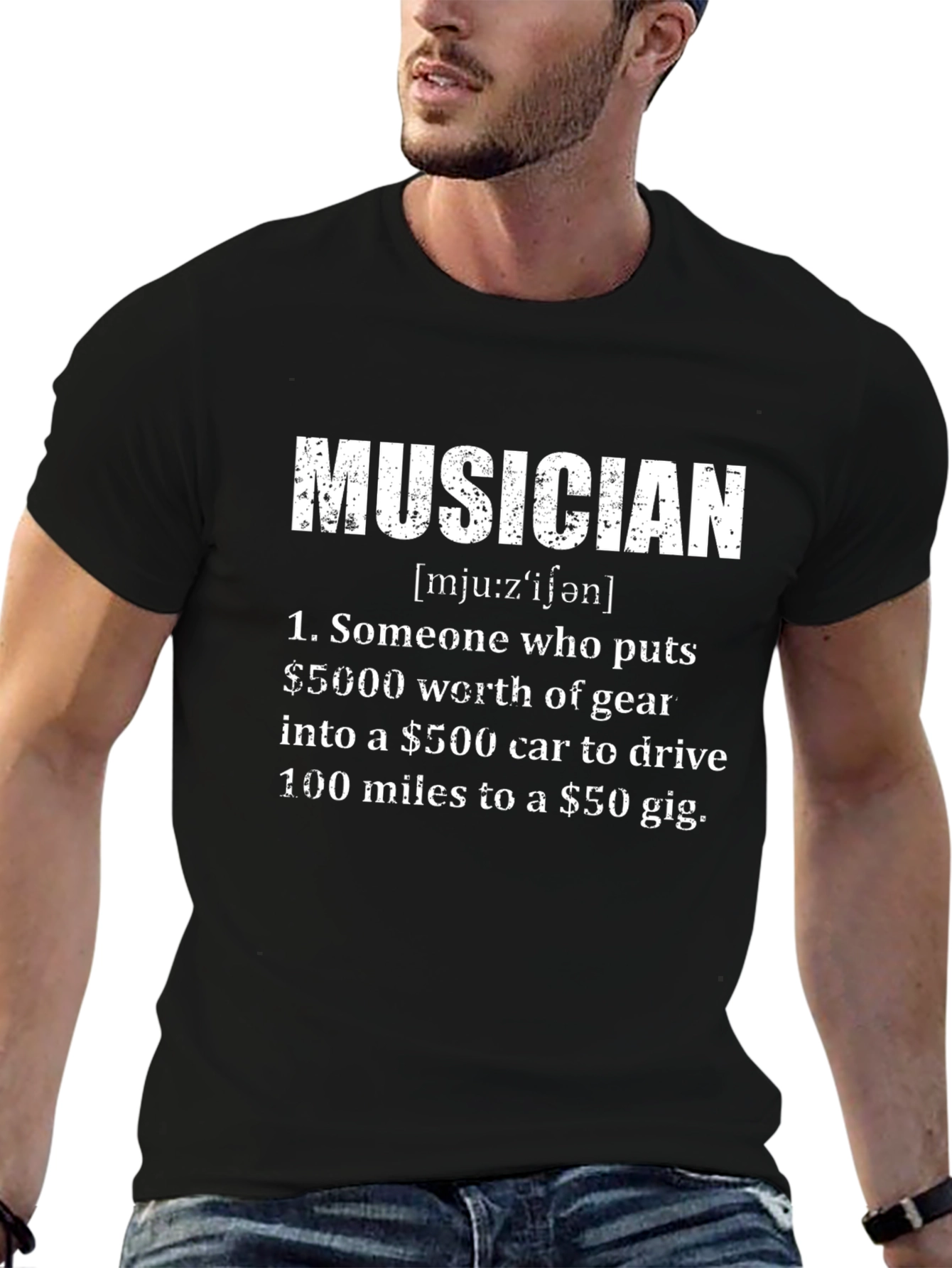 Musician Definition Black T-Shirt