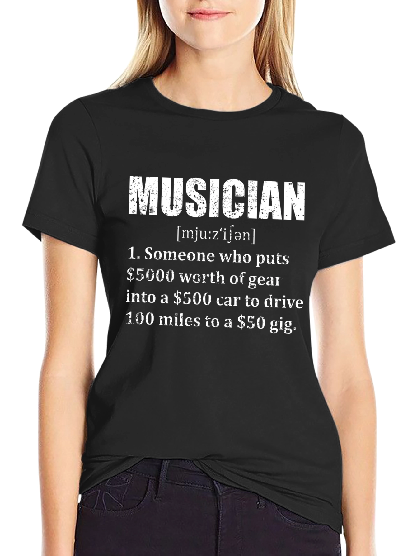 Musician Definition Black T-Shirt