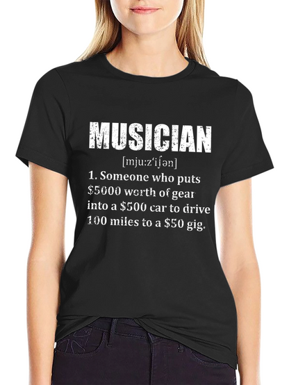 Musician Definition Black T-Shirt