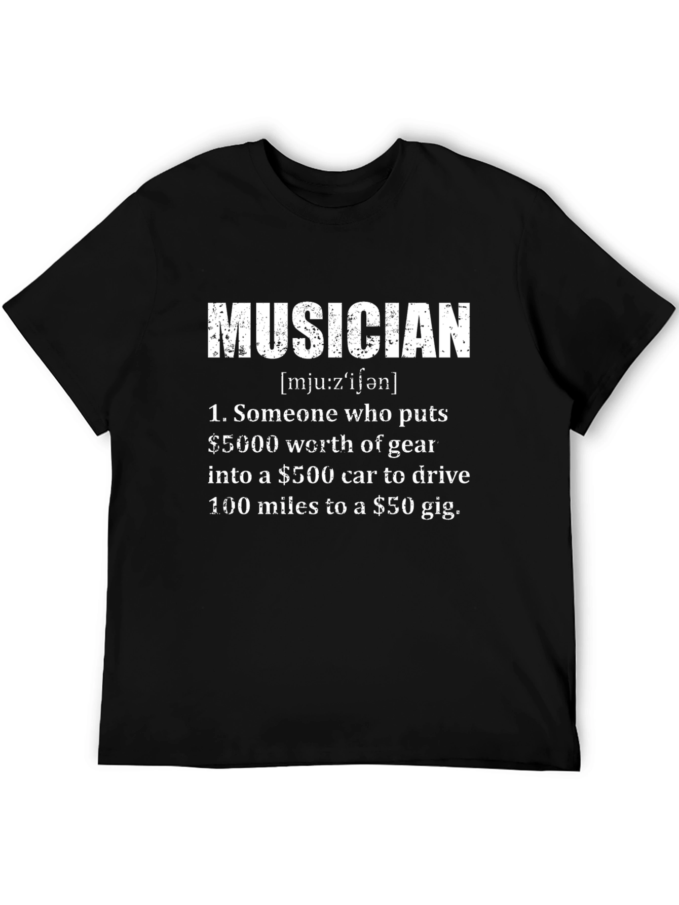Musician Definition Black T-Shirt