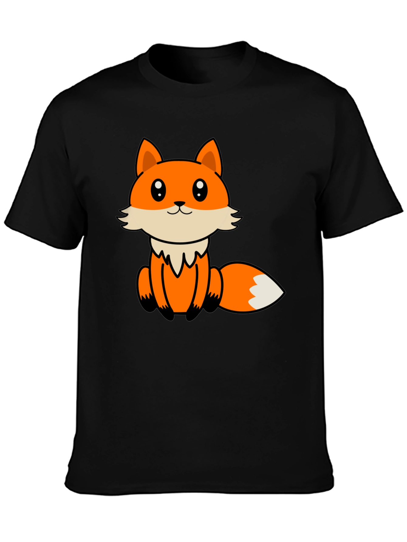 Cute Cartoon Fox Graphic T-Shirt