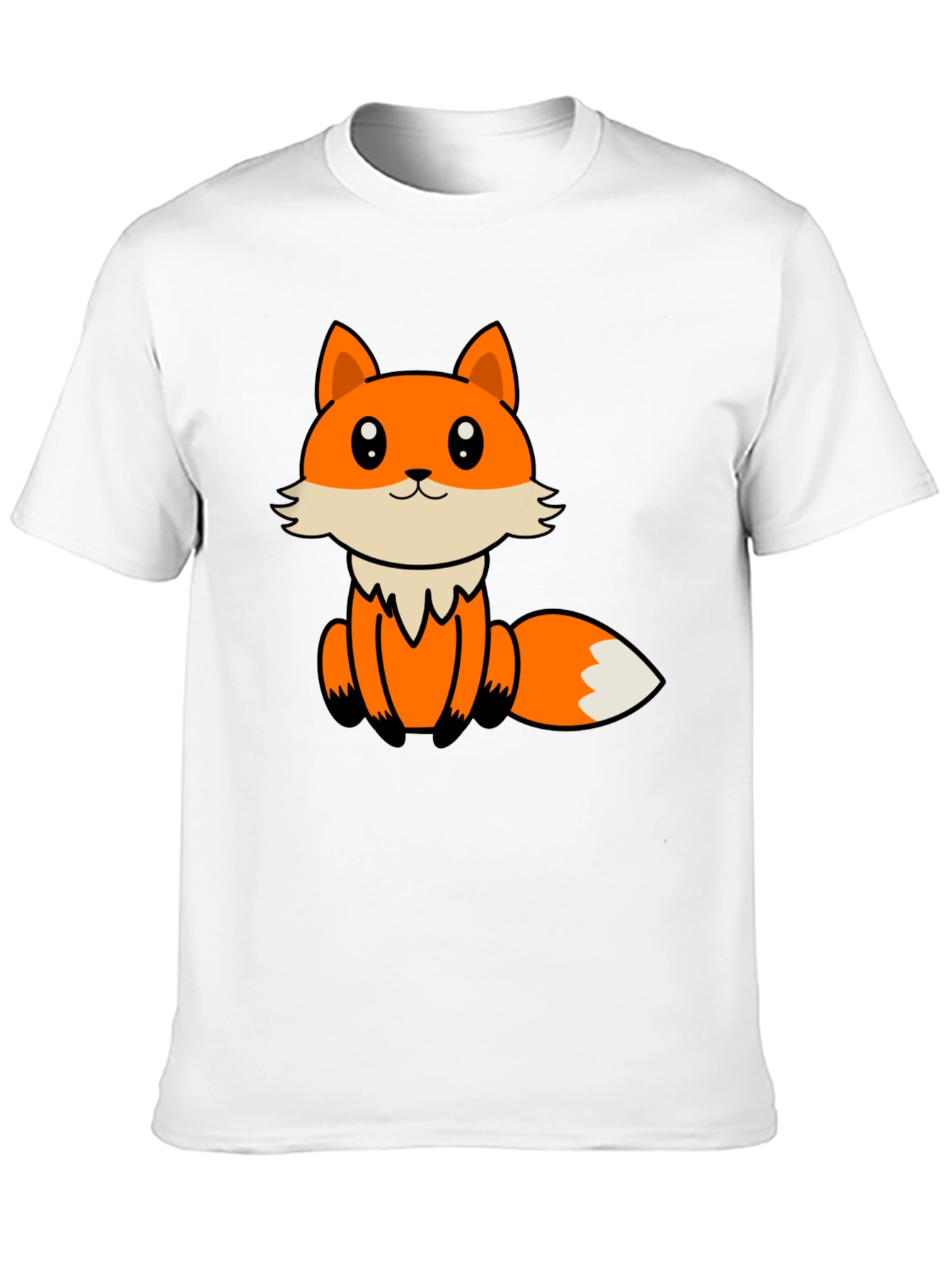 Cute Cartoon Fox Graphic T-Shirt