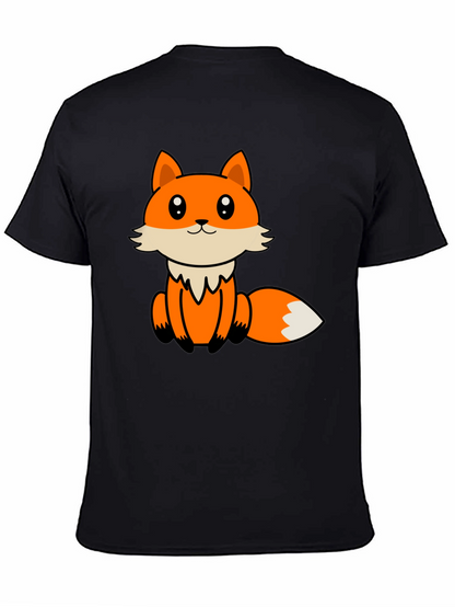 Cute Cartoon Fox Graphic T-Shirt