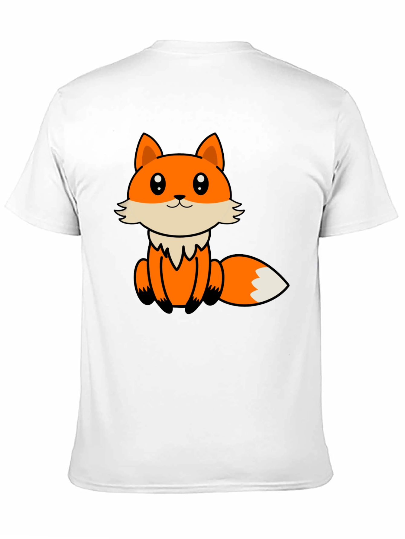 Cute Cartoon Fox Graphic T-Shirt