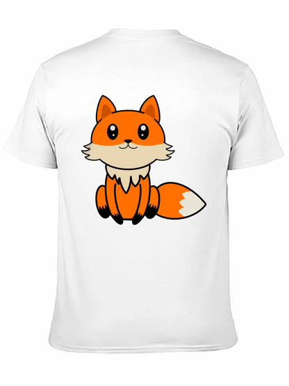 Cute Cartoon Fox Graphic T-Shirt