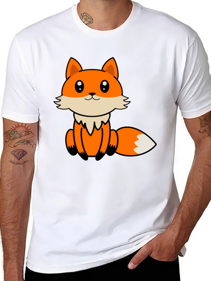 Cute Cartoon Fox Graphic T-Shirt