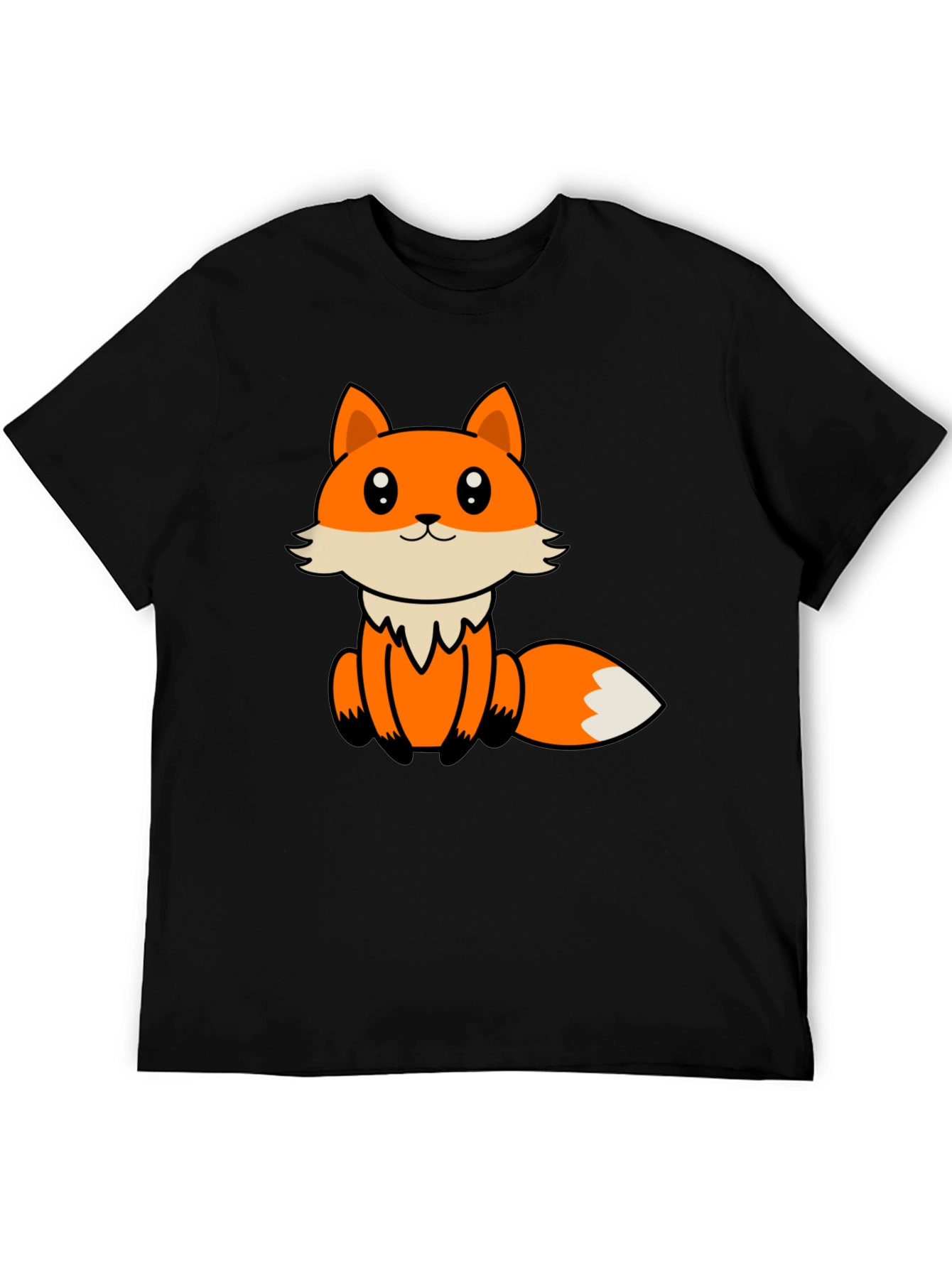 Cute Cartoon Fox Graphic T-Shirt