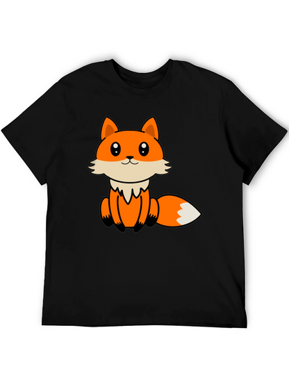 Cute Cartoon Fox Graphic T-Shirt