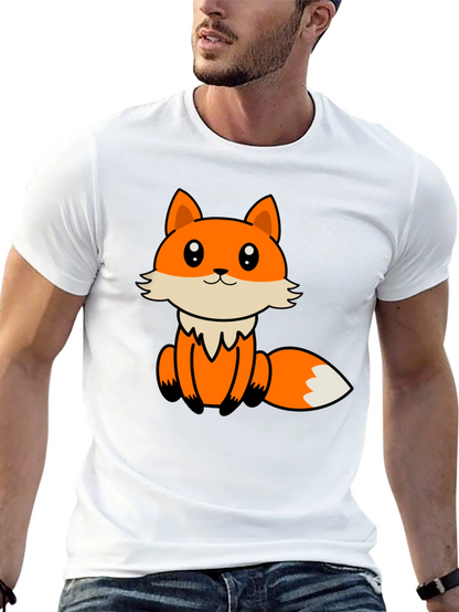 Cute Cartoon Fox Graphic T-Shirt