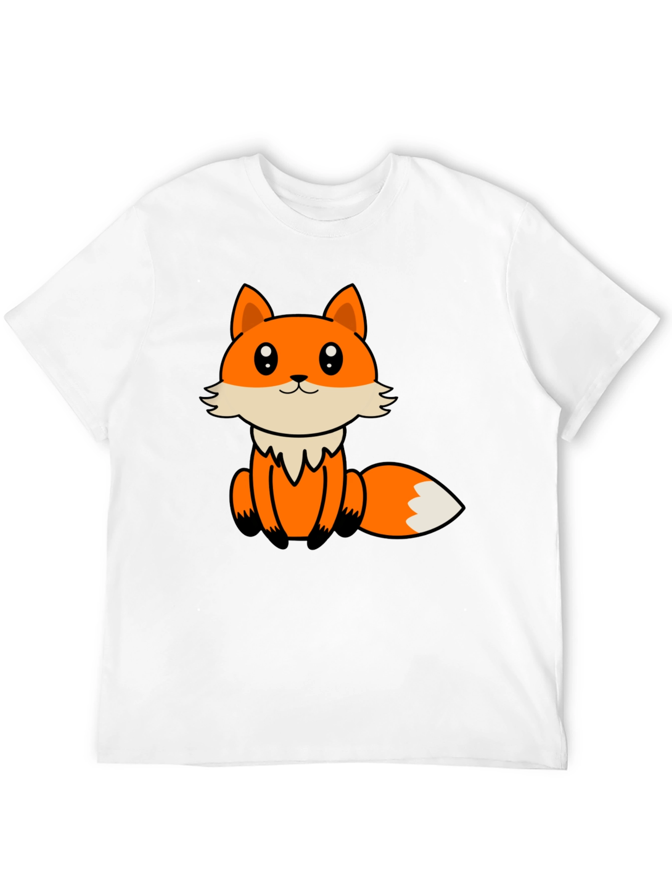 Cute Cartoon Fox Graphic T-Shirt