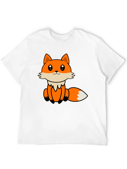 Cute Cartoon Fox Graphic T-Shirt