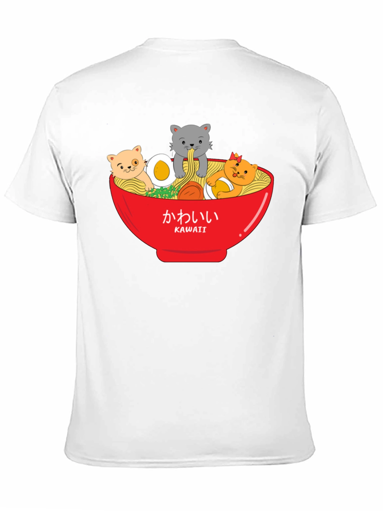 Kawaii Cats Ramen Bowl T-Shirt