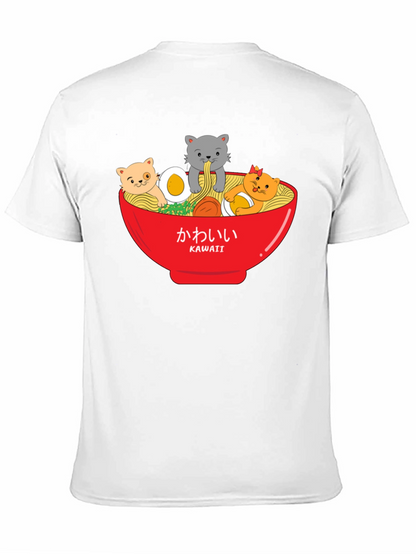 Kawaii Cats Ramen Bowl T-Shirt