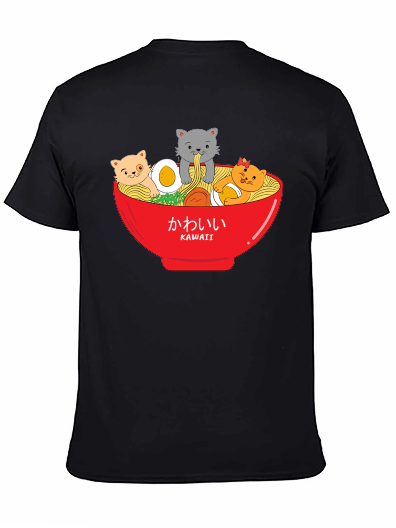 Kawaii Cats Ramen Bowl T-Shirt