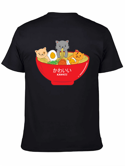 Kawaii Cats Ramen Bowl T-Shirt