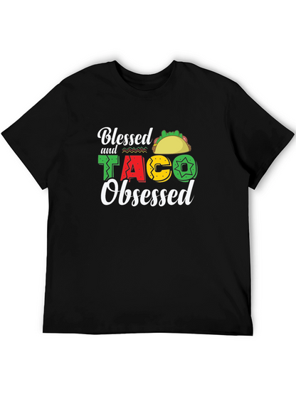 Blessed & Taco Obsessed Graphic T-Shirt