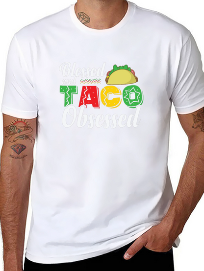 Blessed & Taco Obsessed Graphic T-Shirt