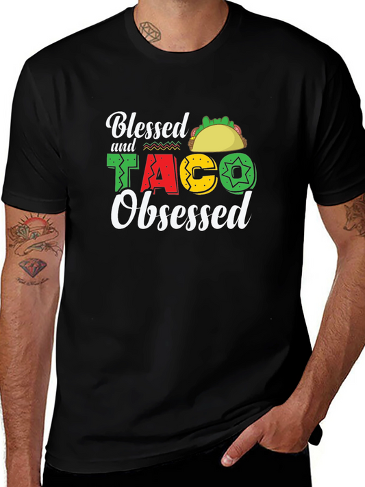 Blessed & Taco Obsessed Graphic T-Shirt