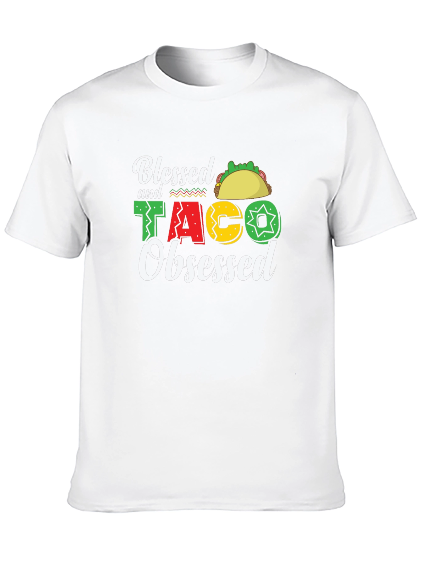 Blessed & Taco Obsessed Graphic T-Shirt