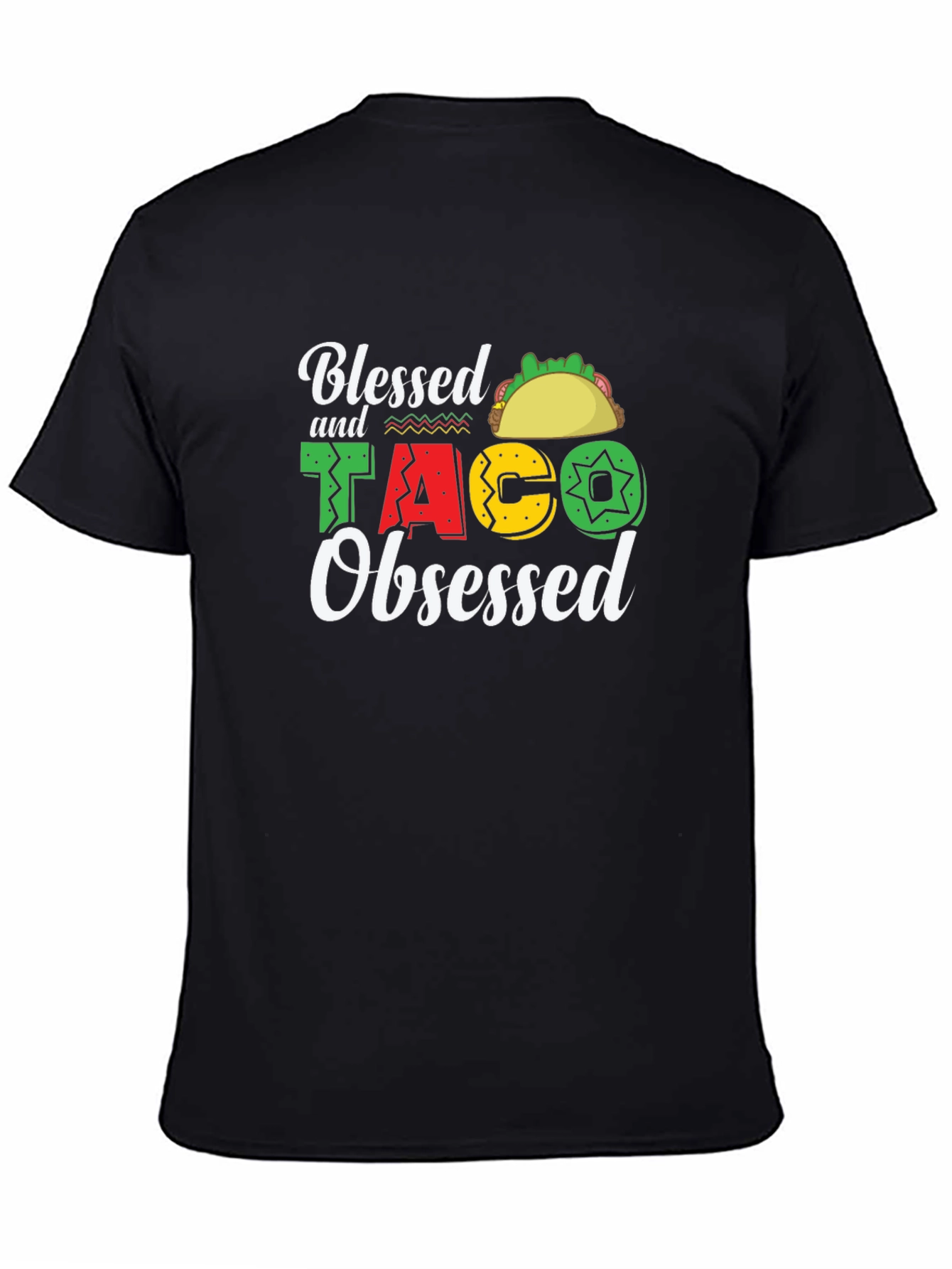 Blessed & Taco Obsessed Graphic T-Shirt