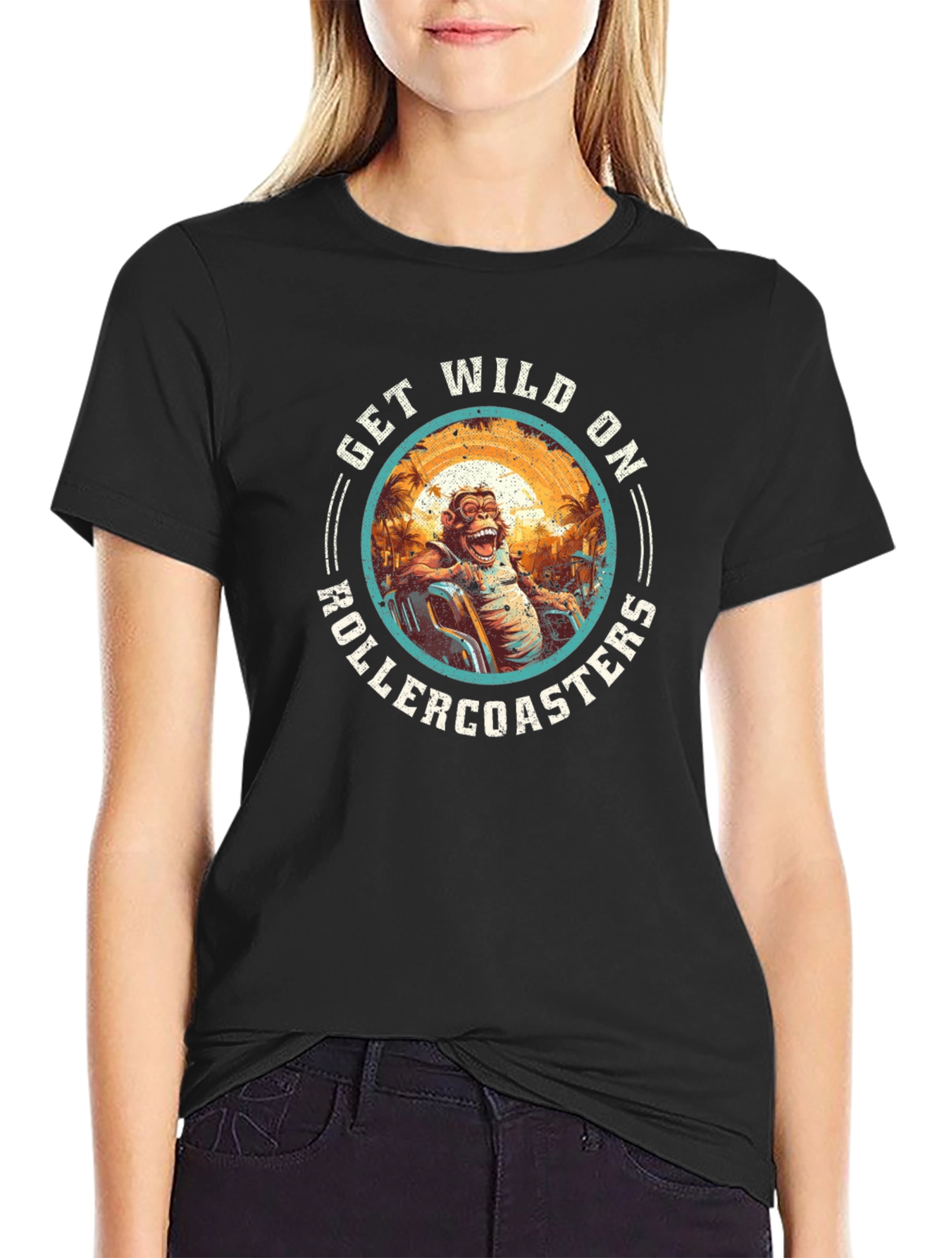Get Wild On Rollercoasters Graphic T-Shirt