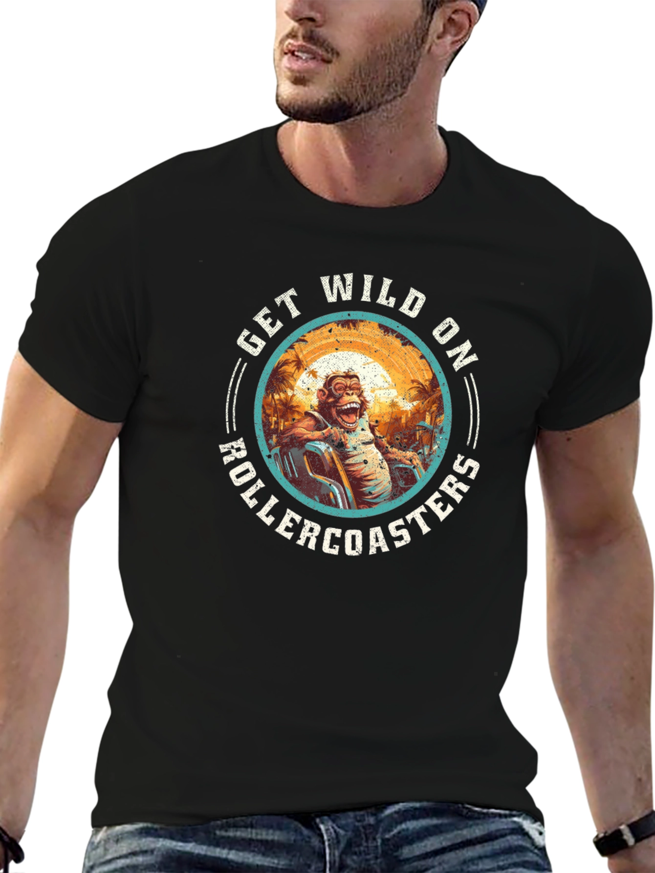 Get Wild On Rollercoasters Graphic T-Shirt