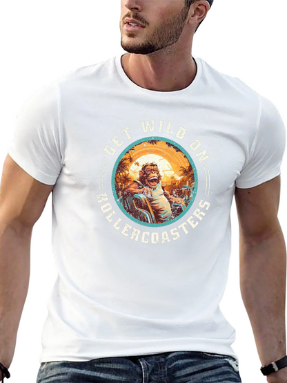 Get Wild On Rollercoasters Graphic T-Shirt