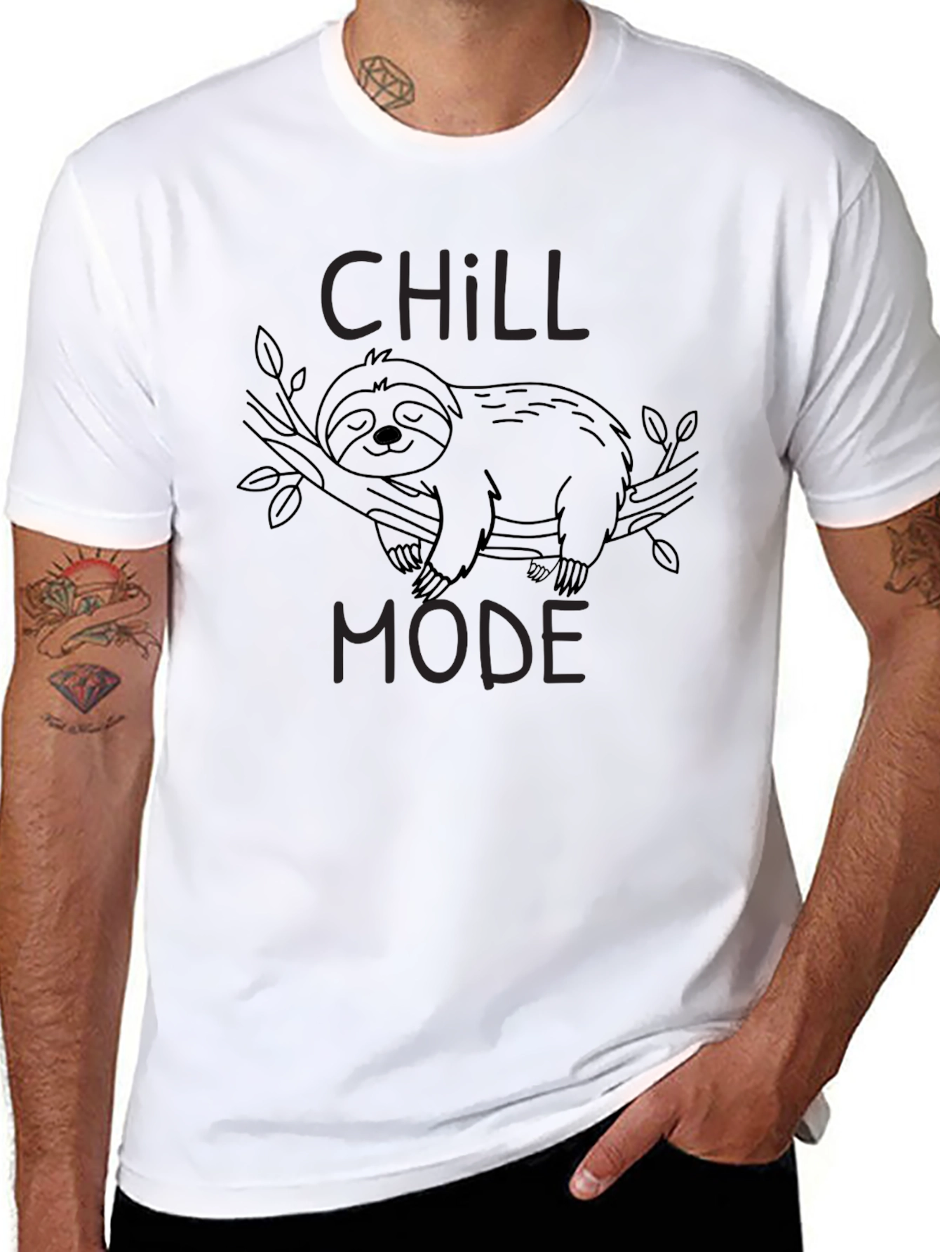 Chill Mode Sloth T-Shirt - Relaxed Fit