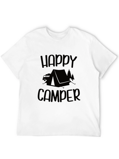 Happy Camper Graphic Tee - Camping Adventure Shirt