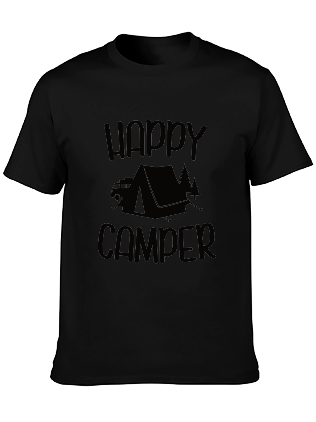 Happy Camper Graphic Tee - Camping Adventure Shirt