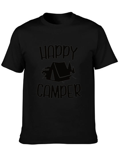 Happy Camper Graphic Tee - Camping Adventure Shirt
