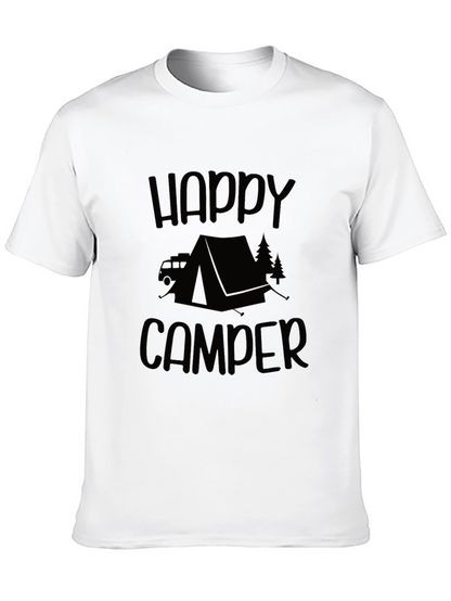 Happy Camper Graphic Tee - Camping Adventure Shirt