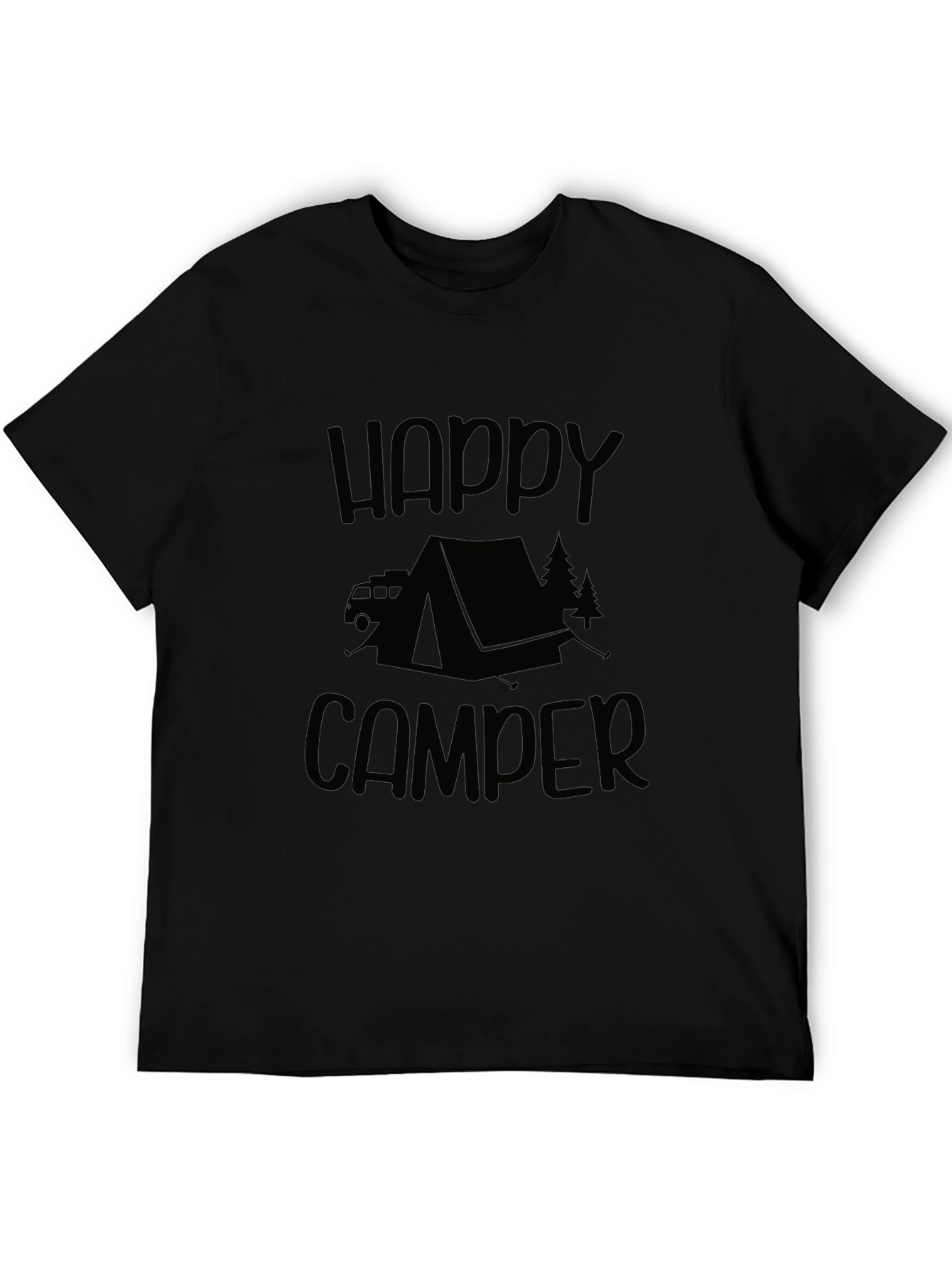 Happy Camper Graphic Tee - Camping Adventure Shirt