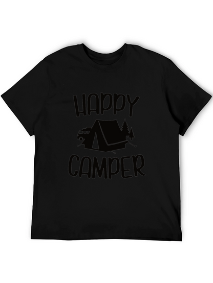 Happy Camper Graphic Tee - Camping Adventure Shirt