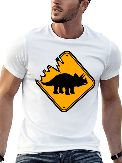 Dinosaur Crossing Black T-Shirt