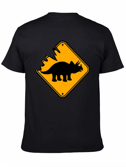Dinosaur Crossing Black T-Shirt