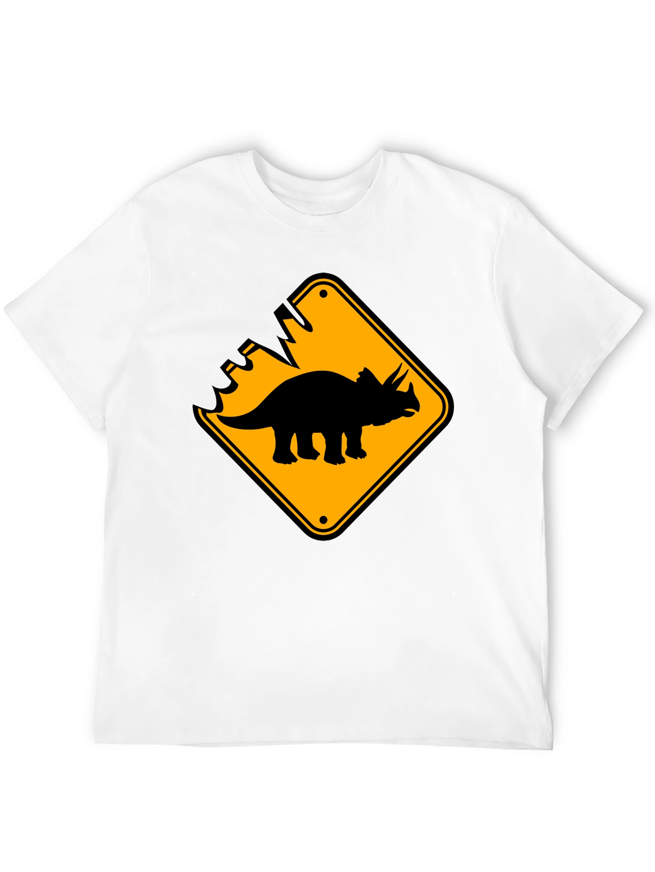 Dinosaur Crossing Black T-Shirt