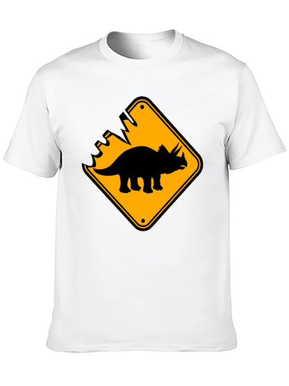 Dinosaur Crossing Black T-Shirt
