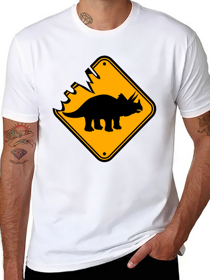 Dinosaur Crossing Black T-Shirt
